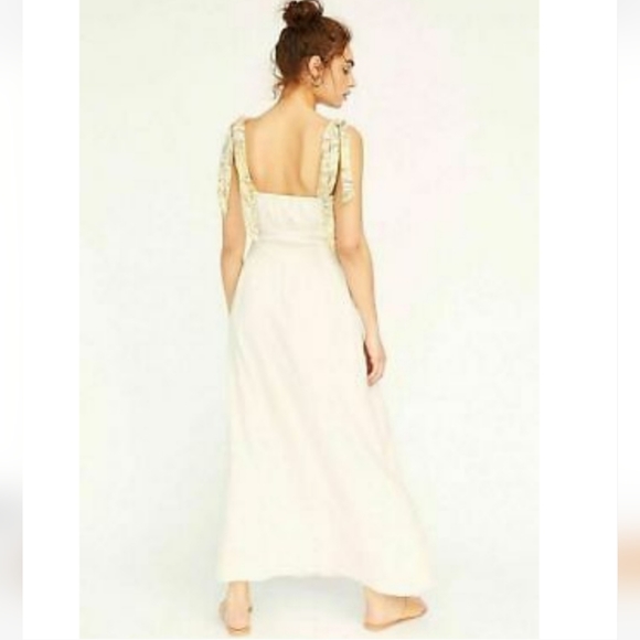 **1 Left SZ 2**Free People Santorini Ivory Ecru Maxi Dress - Picture 11 of 16